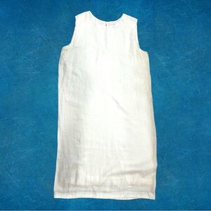 Trovata White Linen Dress Size 10 - Midi